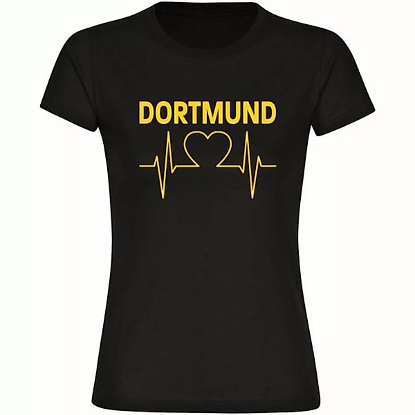 multifanshop T-Shirt Damen Dortmund - Herzschlag - Frauen günstig online kaufen