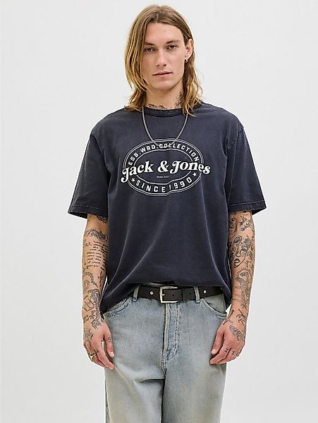 Jack & Jones Rundhalsshirt JJEDOVER PRINT TEE SS CREW NECK günstig online kaufen