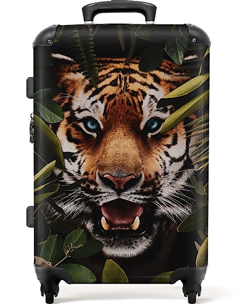 NoBoringSuitcases.com© Hartschalen-Trolley Tiger - Blätter - günstig online kaufen