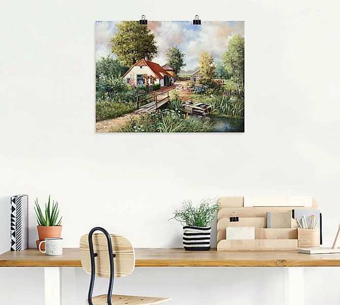 Artland Wandbild »Bauernhof«, Gebäude, (1 St.), als Leinwandbild, Poster in günstig online kaufen