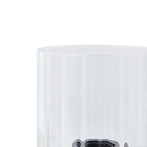 Lucande Tischleuchte Eirian, schwarz, Glas, Ø 14 cm, E27 günstig online kaufen