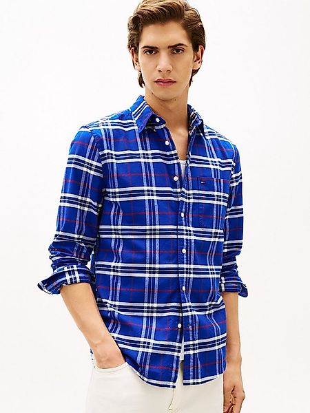 Tommy Hilfiger Langarmhemd BRUSHED OXFORD CHECK regular fit, kariert, Butto günstig online kaufen