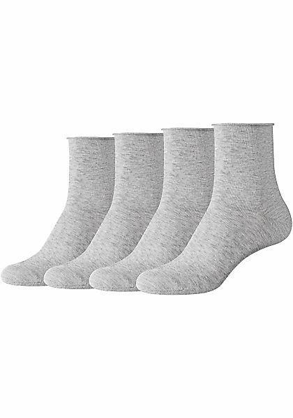 Camano Socken "cotton fine" 4 Stk. tlg. Mit Rollrand günstig online kaufen