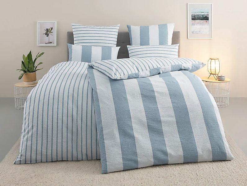 Home affaire Bettwäsche "Sari" 2 tlg. in verschiedenen Qualitäten, maritime günstig online kaufen