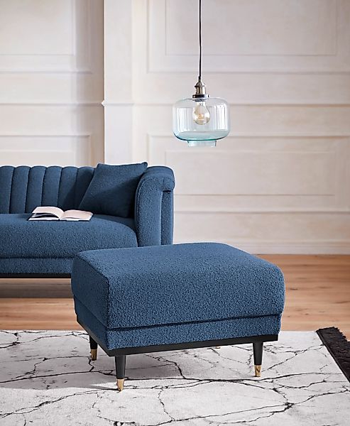 Home affaire Polsterhocker "Chamby New", im Bouclé-Strukturbezug günstig online kaufen