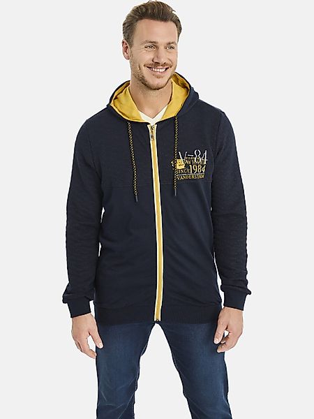 Jan Vanderstorm Kapuzensweatjacke DAGOMAR mit kontrastfarbener günstig online kaufen