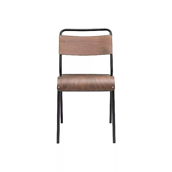 Stuhl Original aus Stahl und Holz in Braun günstig online kaufen