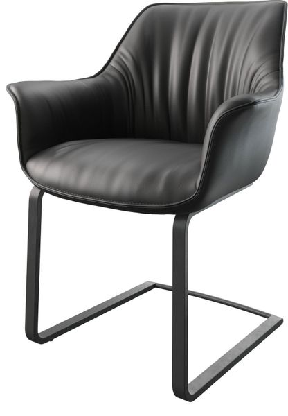 DELIFE Polsterstuhl Keila-Flex, mit Armlehnen Freischwinger günstig online kaufen