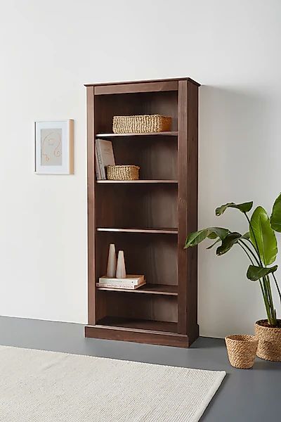 Home affaire Bücherregal »Liotta«, mit 4 verstellbare Einlegeböden, aus mas günstig online kaufen