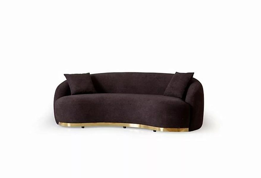 JVmoebel 4-Sitzer Designer Sofa 4 - Sitzer Braun farbe Neuheit in Wohnzimme günstig online kaufen