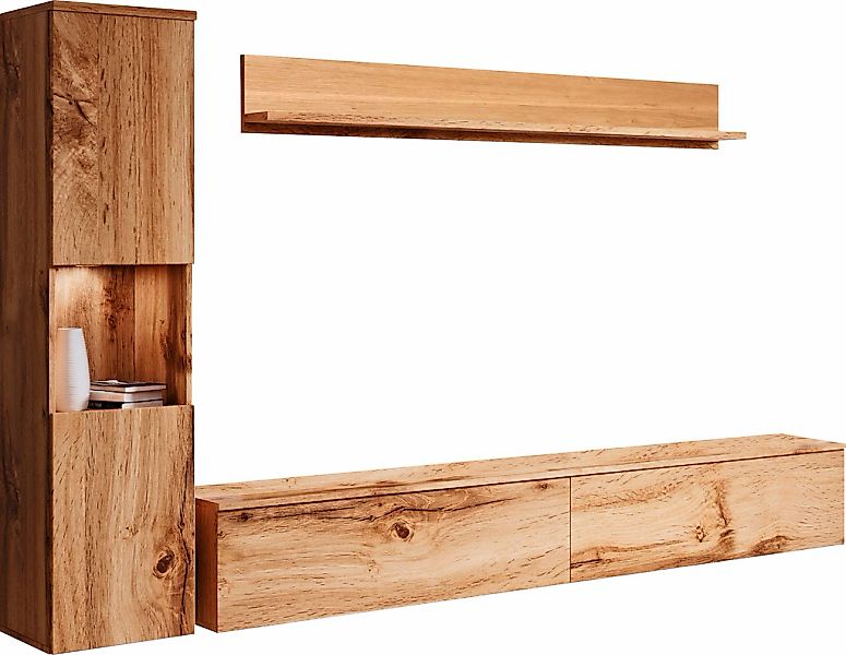 INOSIGN Wohnwand "PARIS, Vitrine Türanschlag links/rechts wechselbar", (Kom günstig online kaufen