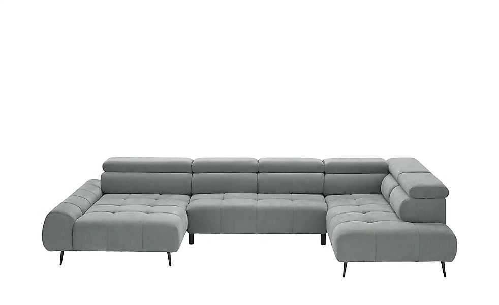 switch Wohnlandschaft  Mavel ¦ grau ¦ Maße (cm): B: 367 H: 93 T: 208.0 Pols günstig online kaufen