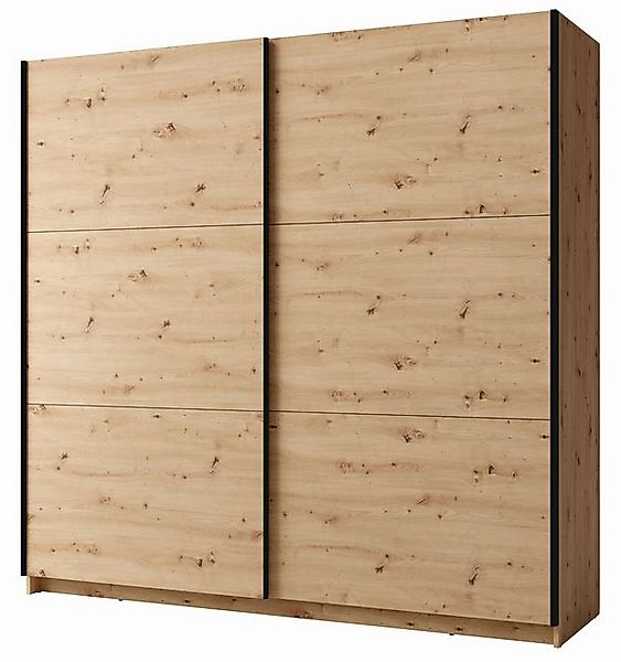 Feldmann-Wohnen Schwebetürenschrank Arsen (1 Kleiderstange, 5 Ablageböden, günstig online kaufen