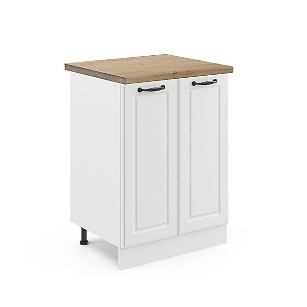 Vicco Küchenunterschrank R-Line Küchenkommode Weiß Landhaus/Weiß 60 cm AP E günstig online kaufen