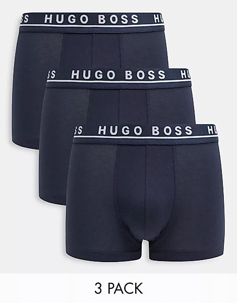BOSS – Bodywear – Unterhosen in Marineblau im 3er-Pack günstig online kaufen