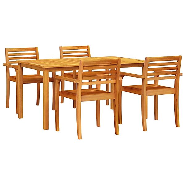 vidaXL 5-tlg Garten-Essgruppe Massivholz Akazie 3375665 günstig online kaufen