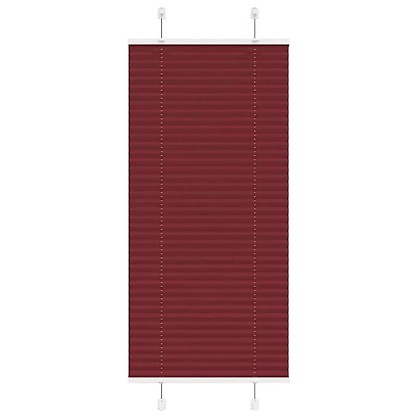 vidaXL Plissee Bordeauxrot 65x100 cm Stoffbreite 64,4 cm Polyester 4015221 günstig online kaufen