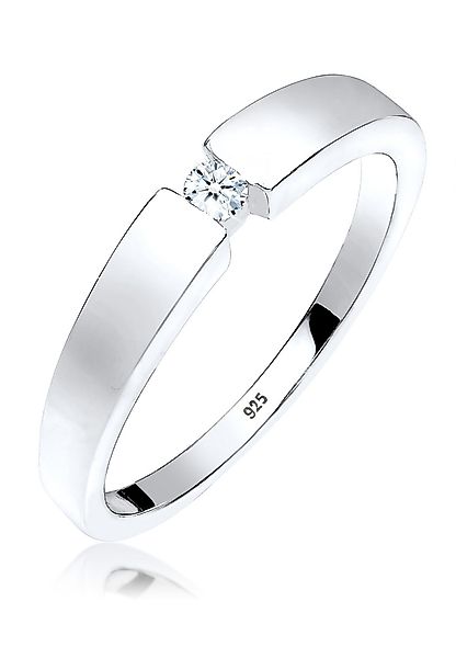 Elli DIAMONDS Verlobungsring Klassisch Bandring Diamant günstig online kaufen