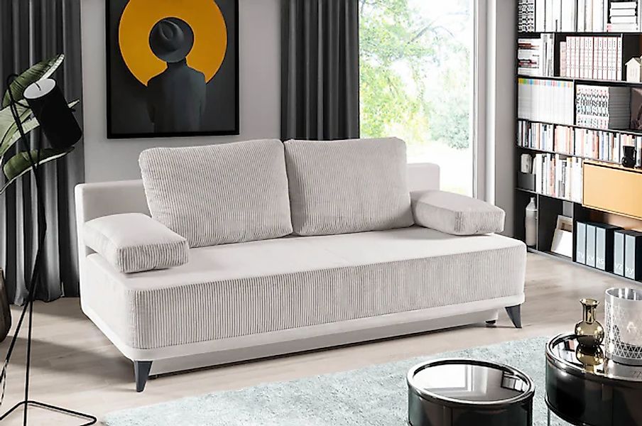 WERK2 Schlafsofa »Rosso Breite 204, Liegefläche 140/200cm. aktueller Cord M günstig online kaufen