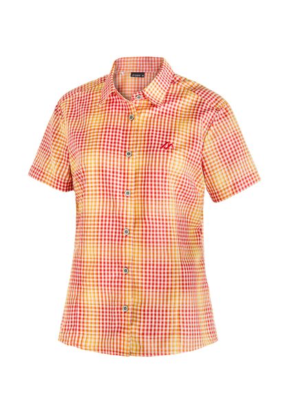 Maier Sports Funktionsbluse "Philina" Karierte Kurzarm-Bluse für Wandern, R günstig online kaufen