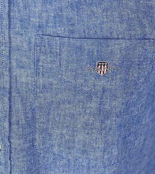 Gant Hemd Leinen Blau  - Größe XL günstig online kaufen