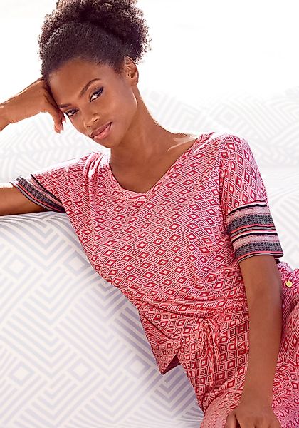 Vivance Dreams Pyjamaoberteil, in schönem Ethno-Design günstig online kaufen