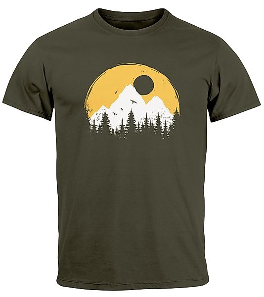Neverless Print-Shirt Herren T-Shirt Outdoor Print günstig online kaufen