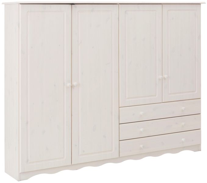 Home affaire Wäscheschrank "Minik" mit geschwungenem Fußsockel, in drei ver günstig online kaufen