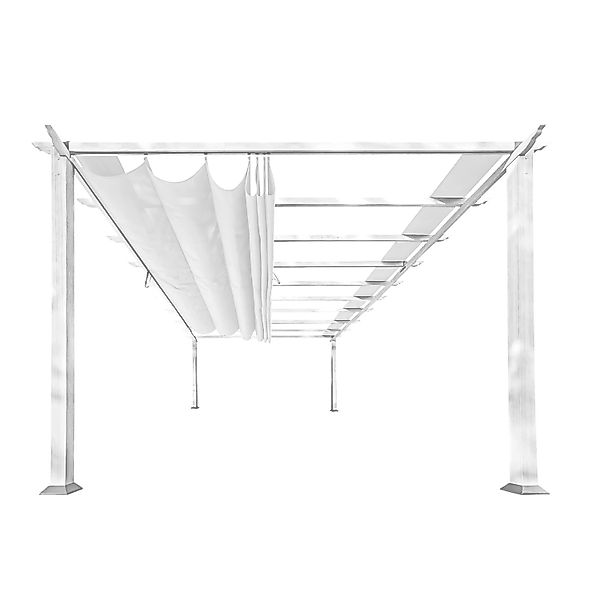 Pavillon Pergola Gazebo Florenz Weiß günstig online kaufen