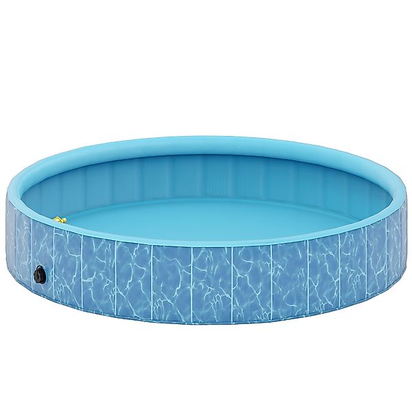 PawHut Hundepool Faltbar Planschbecken mit Brunnen- und Wasserpolsterdesign günstig online kaufen