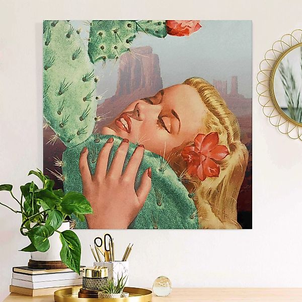 Leinwandbild Kaktus-Liebe günstig online kaufen