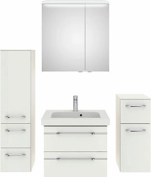 Saphir Badmöbel-Set "Balto Sprint 4-teilig, Mineralmarmor-Waschtisch mit LE günstig online kaufen