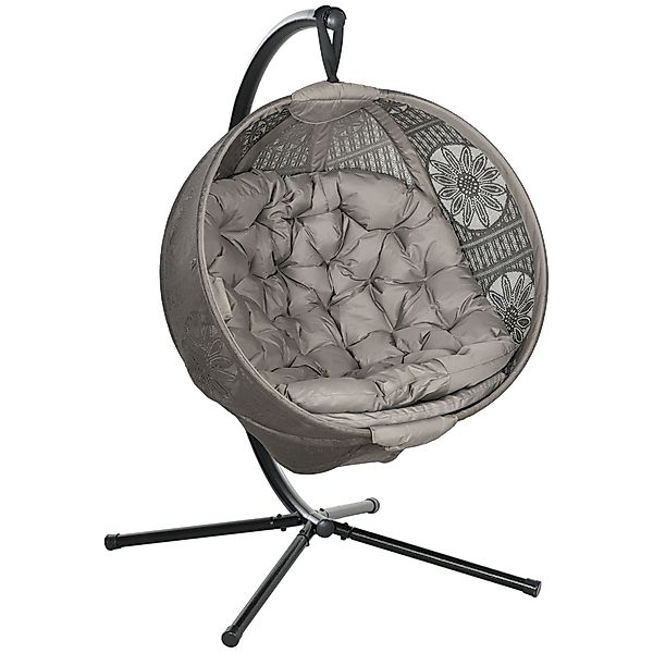 Outsunny Hängesessel Hängeschaukel mit Sitzkissen, Klappbarem günstig online kaufen