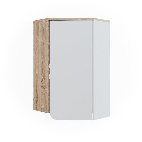 Vicco Hängeschrank Karen, Sonoma/Weiß/Weiß, 50 x 75 cm mit Tür und offenen günstig online kaufen