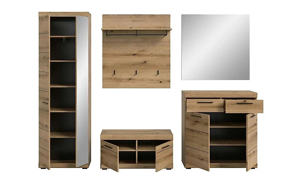 Garderobenkombination 5-teilig  Scout ¦ holzfarben ¦ Maße (cm): B: 272 H: 1 günstig online kaufen