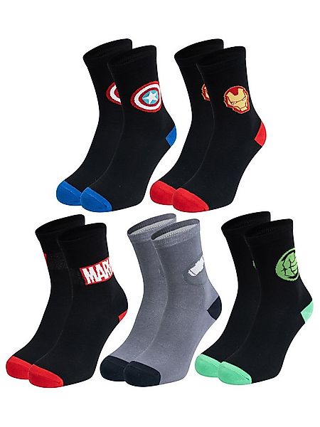 United Labels® Socken Marvel Socken Sneaker Strümpfe (5er Pack) 40-45 günstig online kaufen