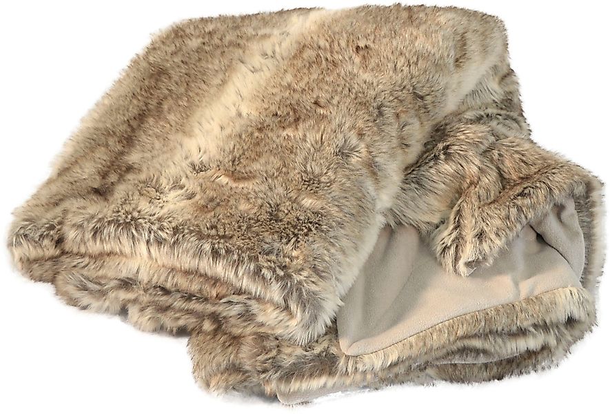 Wohndecke Wolf, MESANA, aus hochwertigem Fellimitat günstig online kaufen