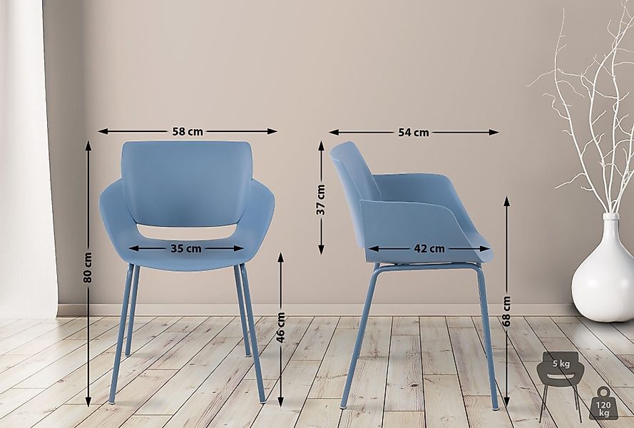 CLP Esszimmerstuhl Alpena (2er Set), wetterfest günstig online kaufen