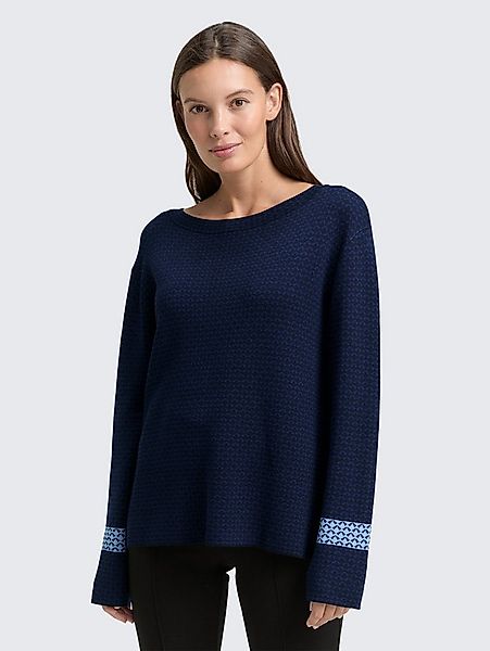 TOM TAILOR Strickpullover Pullover & Strickjacken Loose Fit Jacquard Strick günstig online kaufen