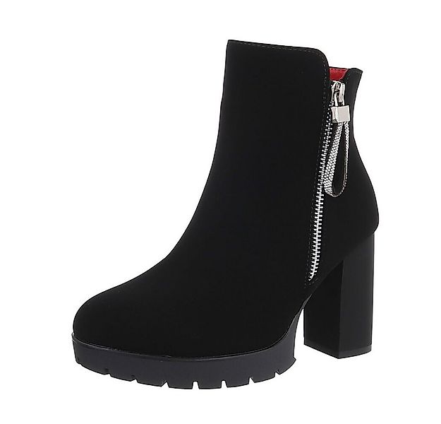 Ital-Design Damen Freizeit High-Heel-Stiefelette (87108556) Blockabsatz Hig günstig online kaufen