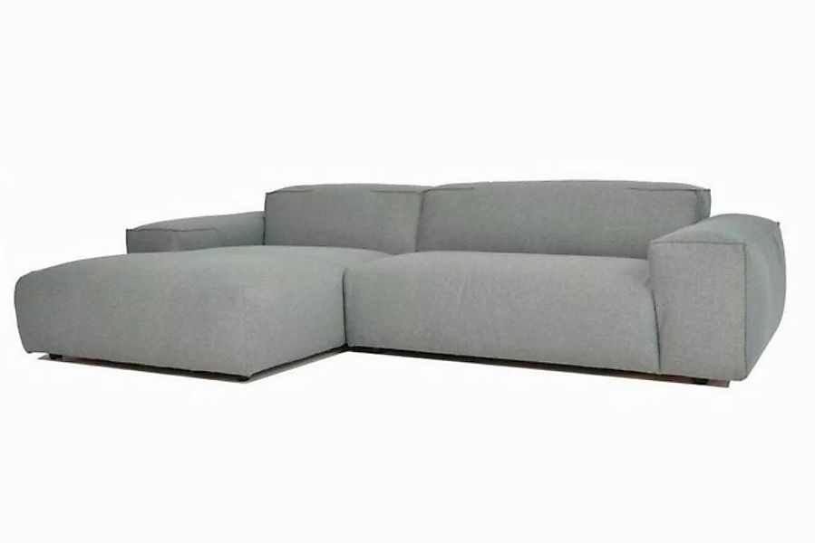 daslagerhaus living Ecksofa Ecksofa Olbia Stoff grau günstig online kaufen