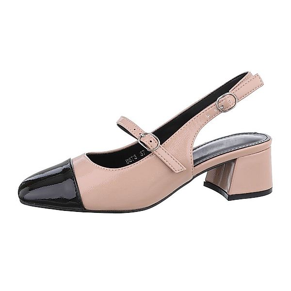 Ital-Design Damen Abendschuhe Elegant Schnürpumps Blockabsatz günstig online kaufen