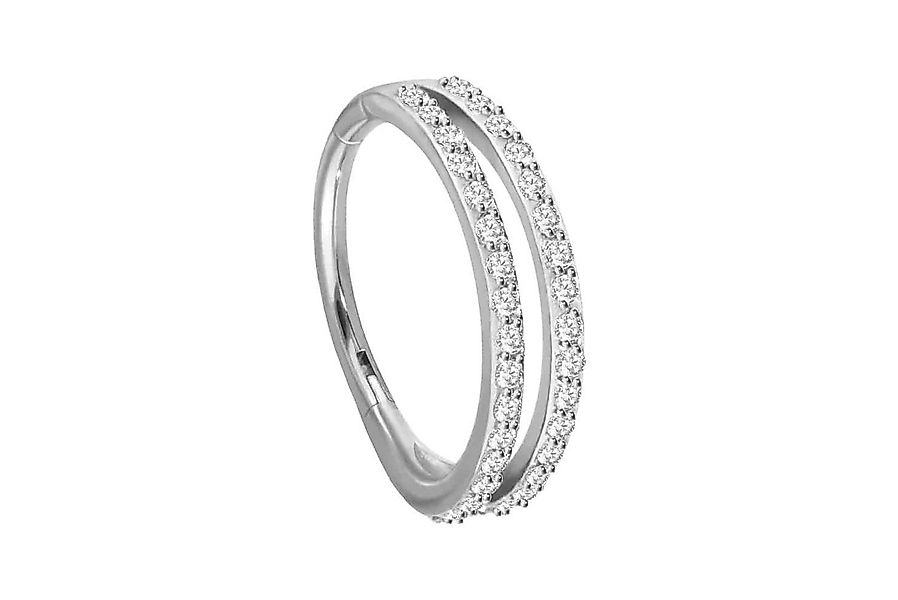 PIERCINGLINE Nasenpiercing Chirurgenstahl Segmentring Clicker 2 RINGE + EIN günstig online kaufen