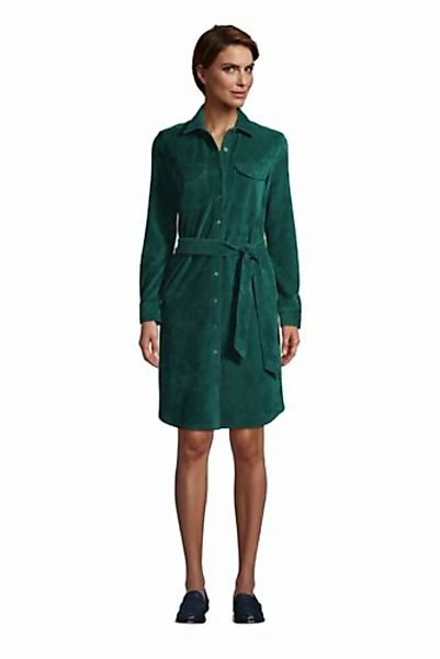 Blusenkleid aus Cord, Damen, Größe: L Normal, Grün, by Lands' End, Jade Sma günstig online kaufen