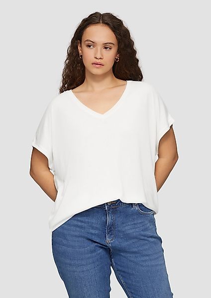 QS Kurzarmshirt Longshirt aus Modalmix günstig online kaufen