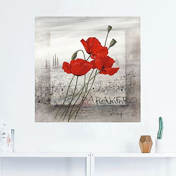 Artland Wandbild »Mohnblumen«, Blumen, (1 St.) günstig online kaufen
