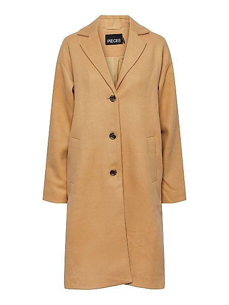 PIECES Woll Mantel Damen Braun günstig online kaufen