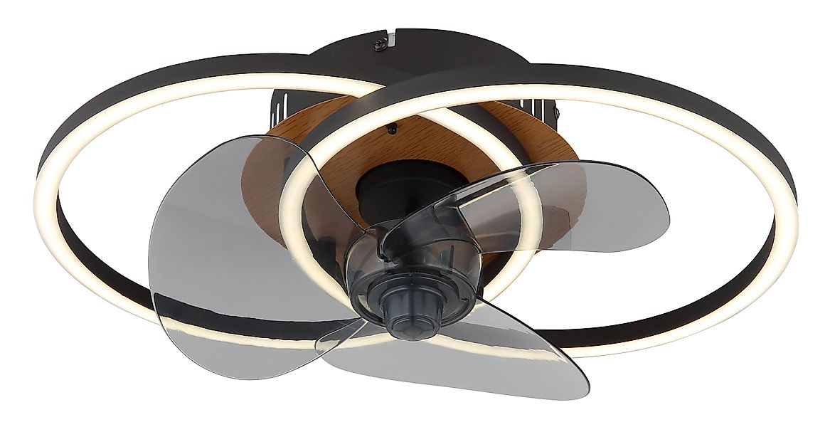 GLOBO LIGHTING Deckenleuchte KAREN Deckenventilator Metall günstig online kaufen