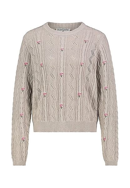 Eight2Nine Strickpullover Damen Strickpullover cropped mit verspielter Stic günstig online kaufen