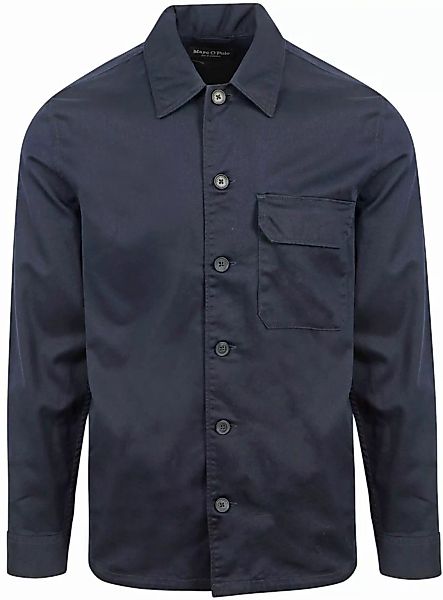 Marc O'Polo Überhemd Twill Navy - Größe M günstig online kaufen
